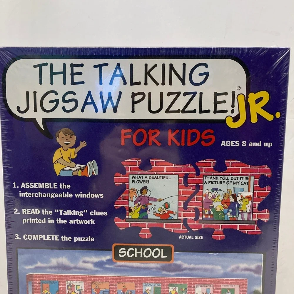 The Talking Jigsaw Puzzle Jr Junior Kids School 1994 Buffalo Games NEW Sealed